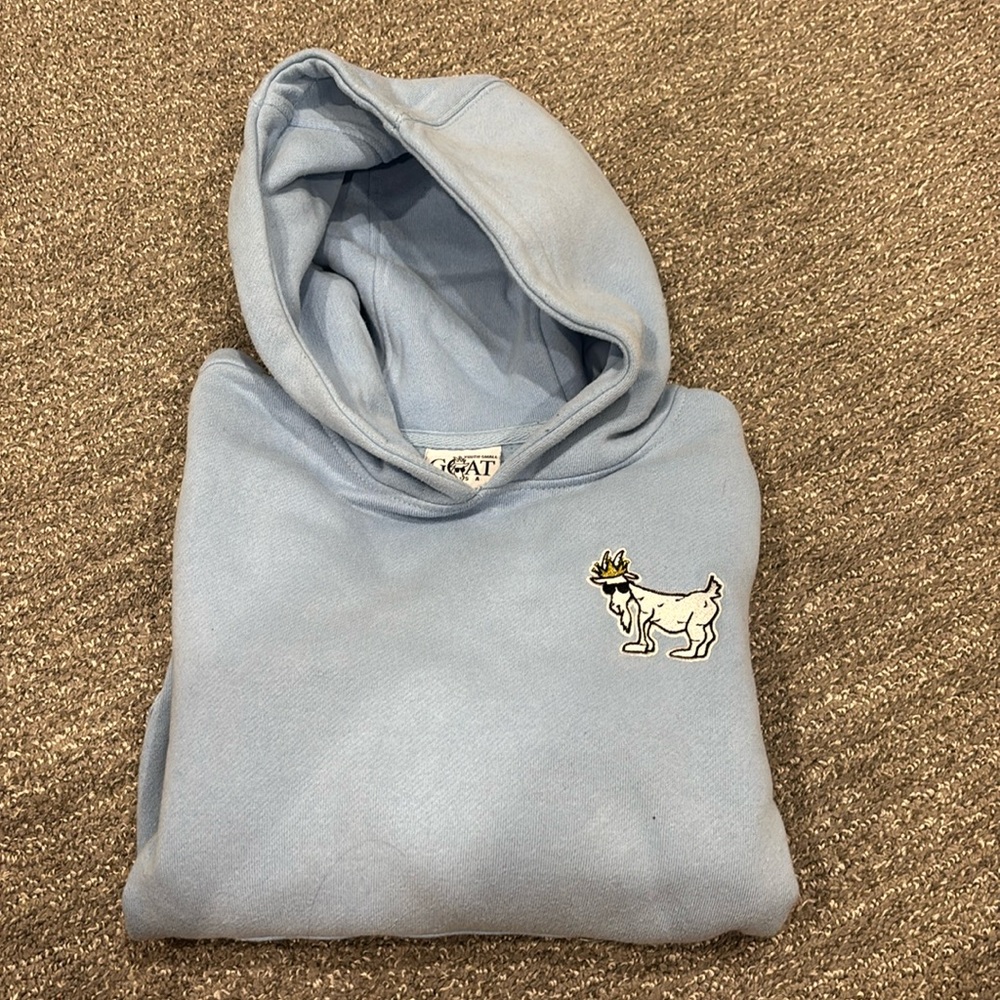 GOAT USA, WG Hooded Sweatshirt, small, Carolina blue